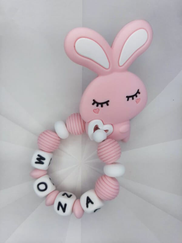 närimisrõngas roosa jänes